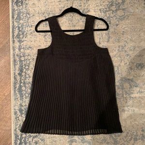 Pleated Baby Doll Silk Top